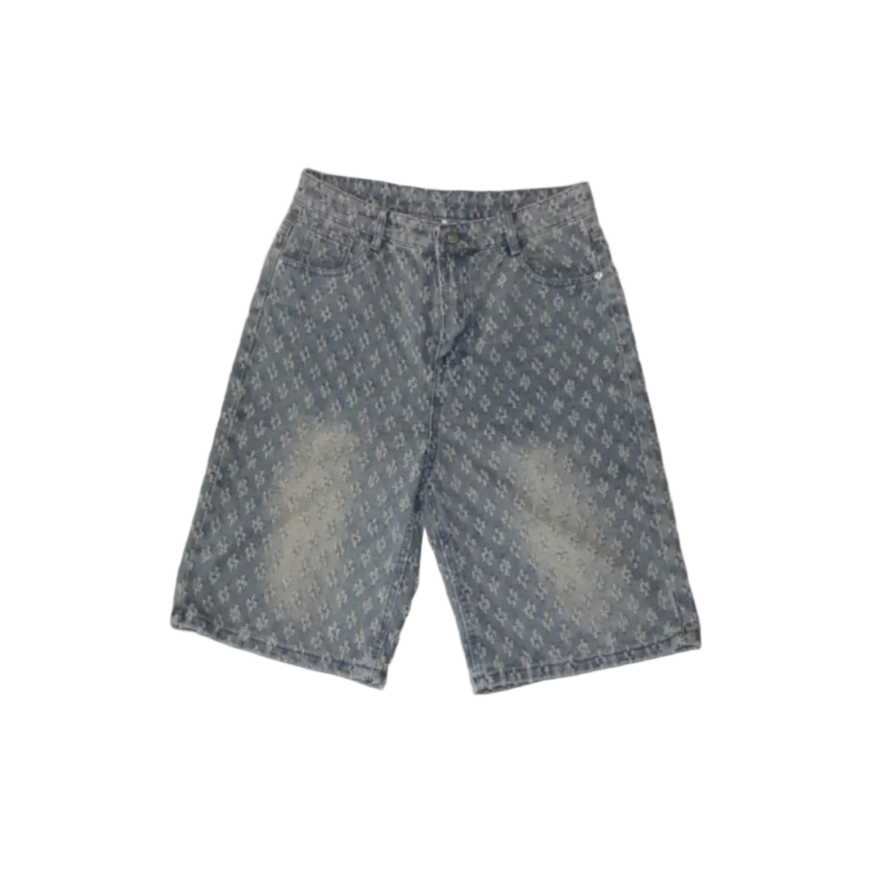 Distressed Denim Shorts